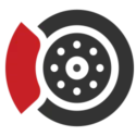 red and black brake icon